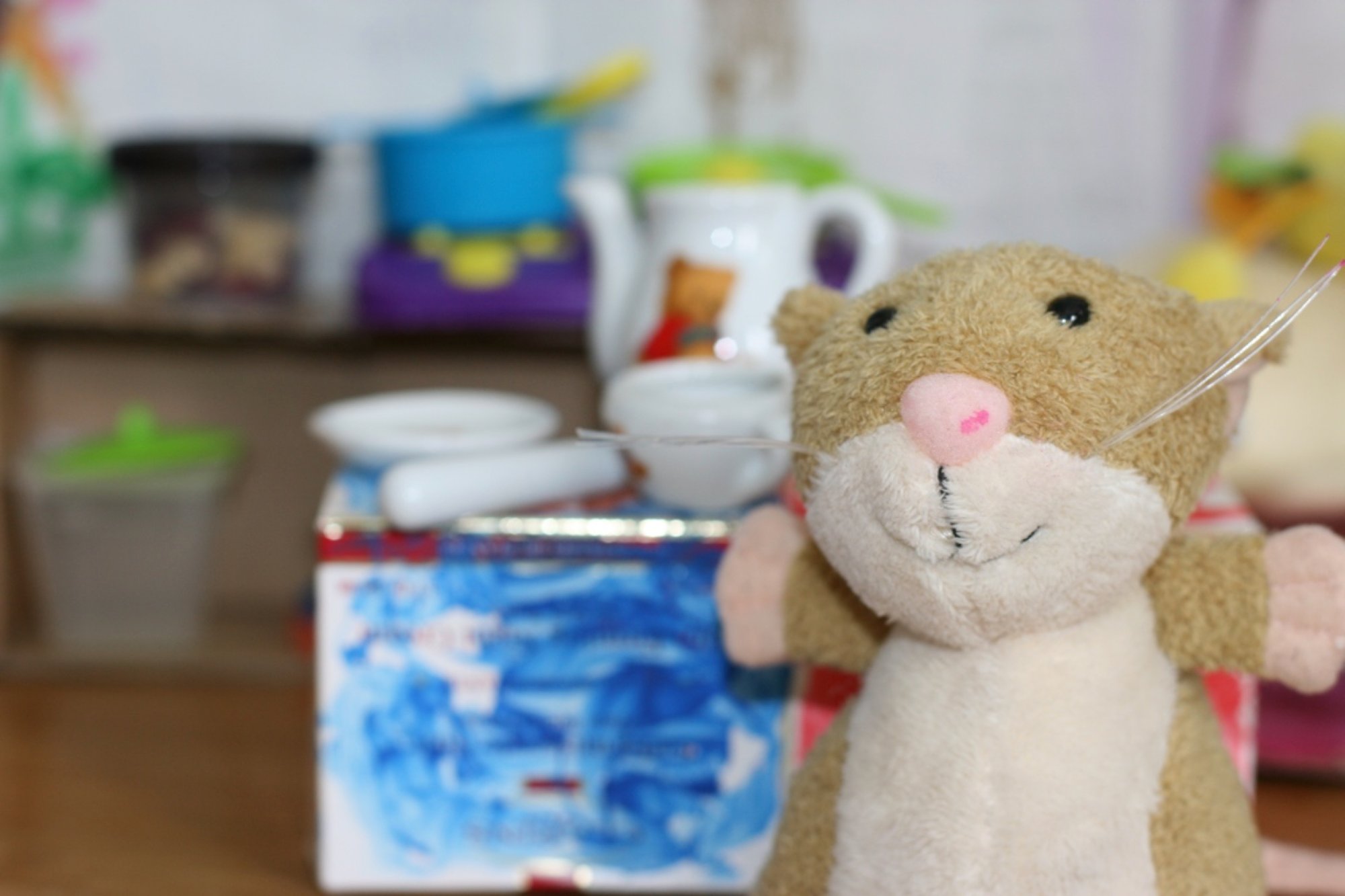 The Hoover-Mouse house with Pink Hetty